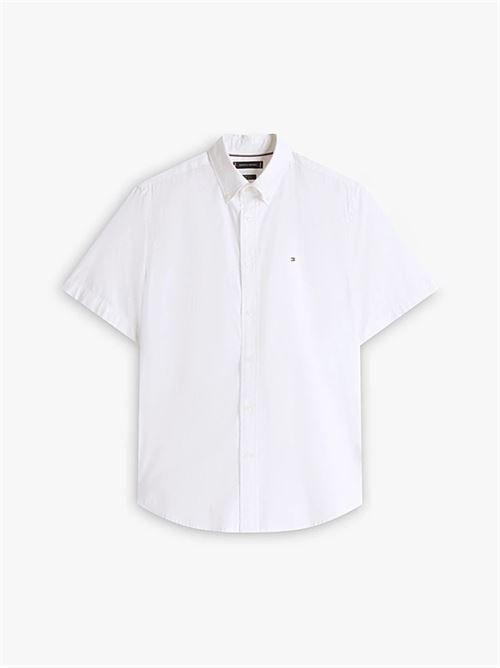 flex poplin solid ss shirt TOMMY HILFIGER | MW0MW37584YCF